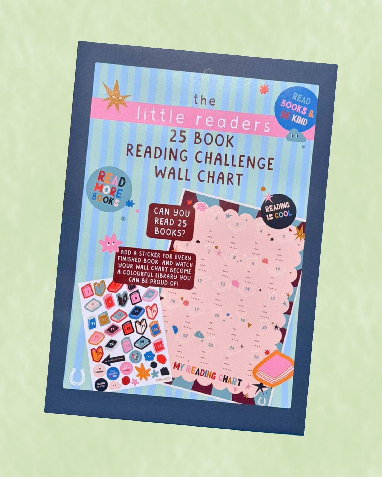 LITTLE READER 25 Book Reading Challenge Wall Chart