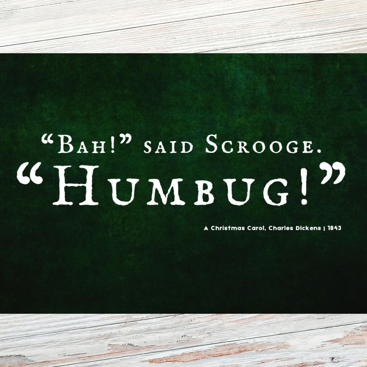 A Christmas Carol Literary Quote Postcard