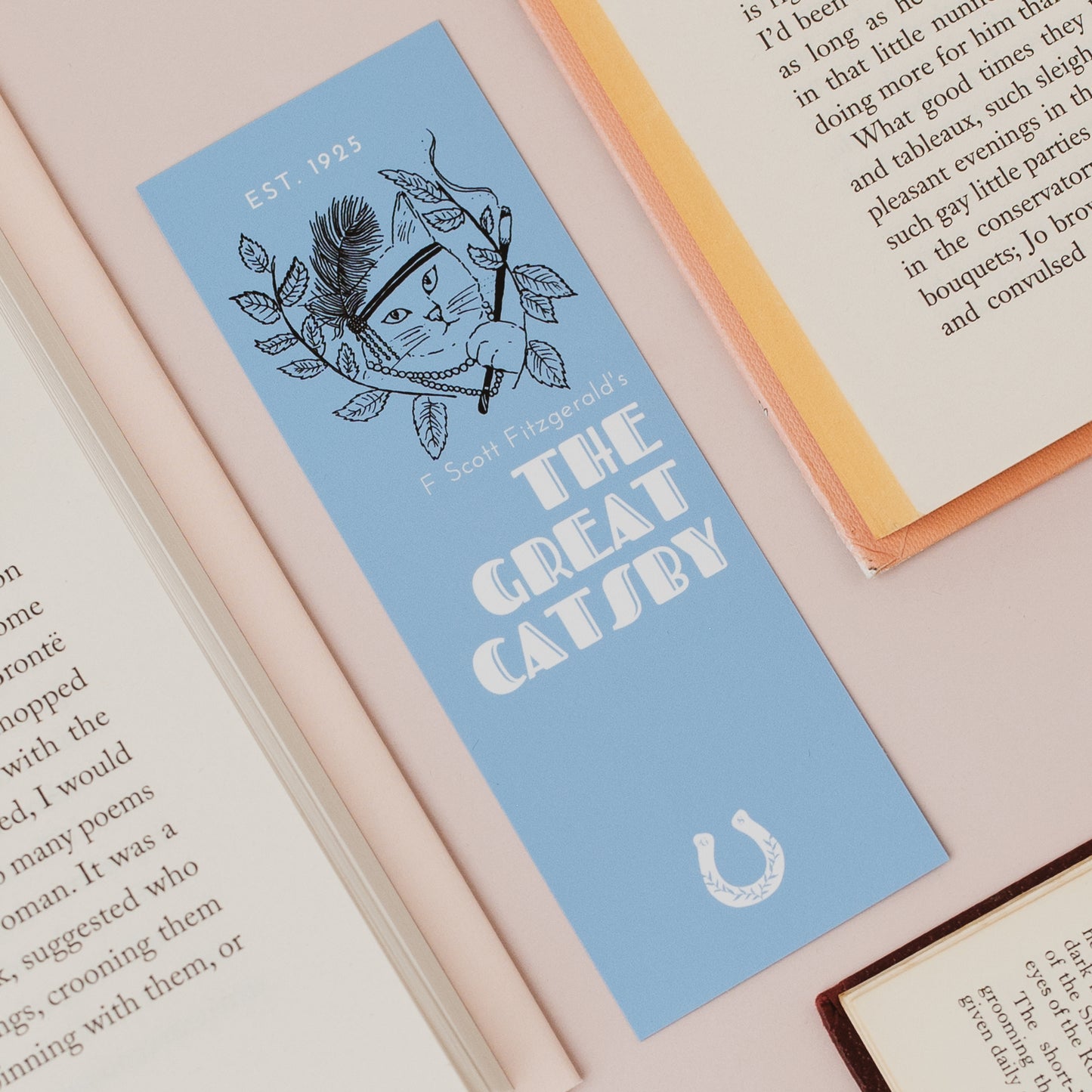 The Great Catsby Literary Pun Cat Bookmark