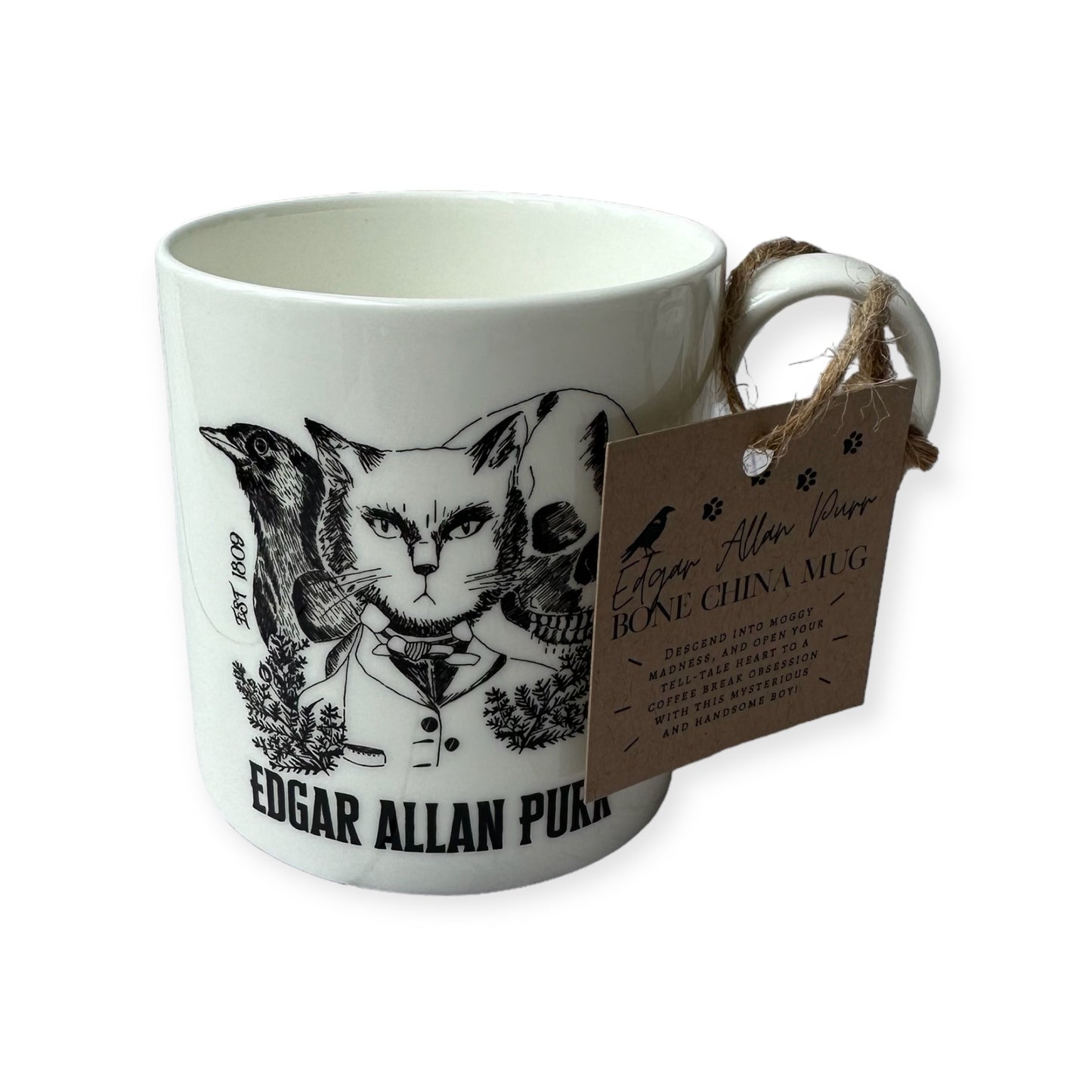 Edgar Allen Purr Bone China Mug