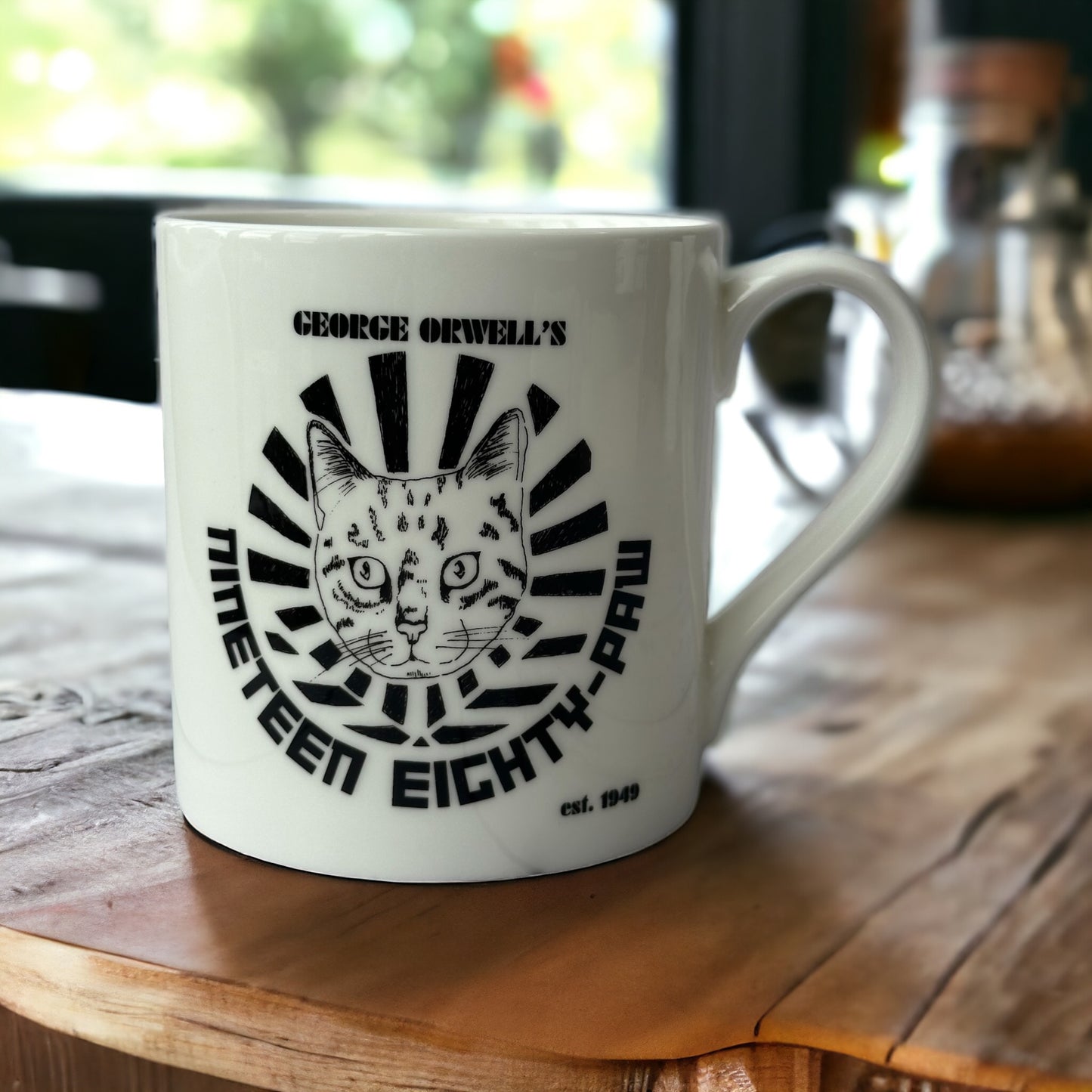 Nineteen Eighty-Paw Bone China Mug
