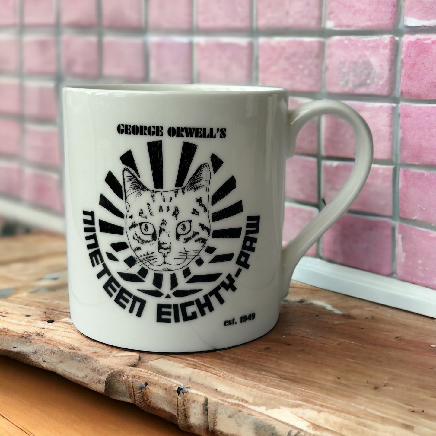 Nineteen Eighty-Paw Bone China Mug