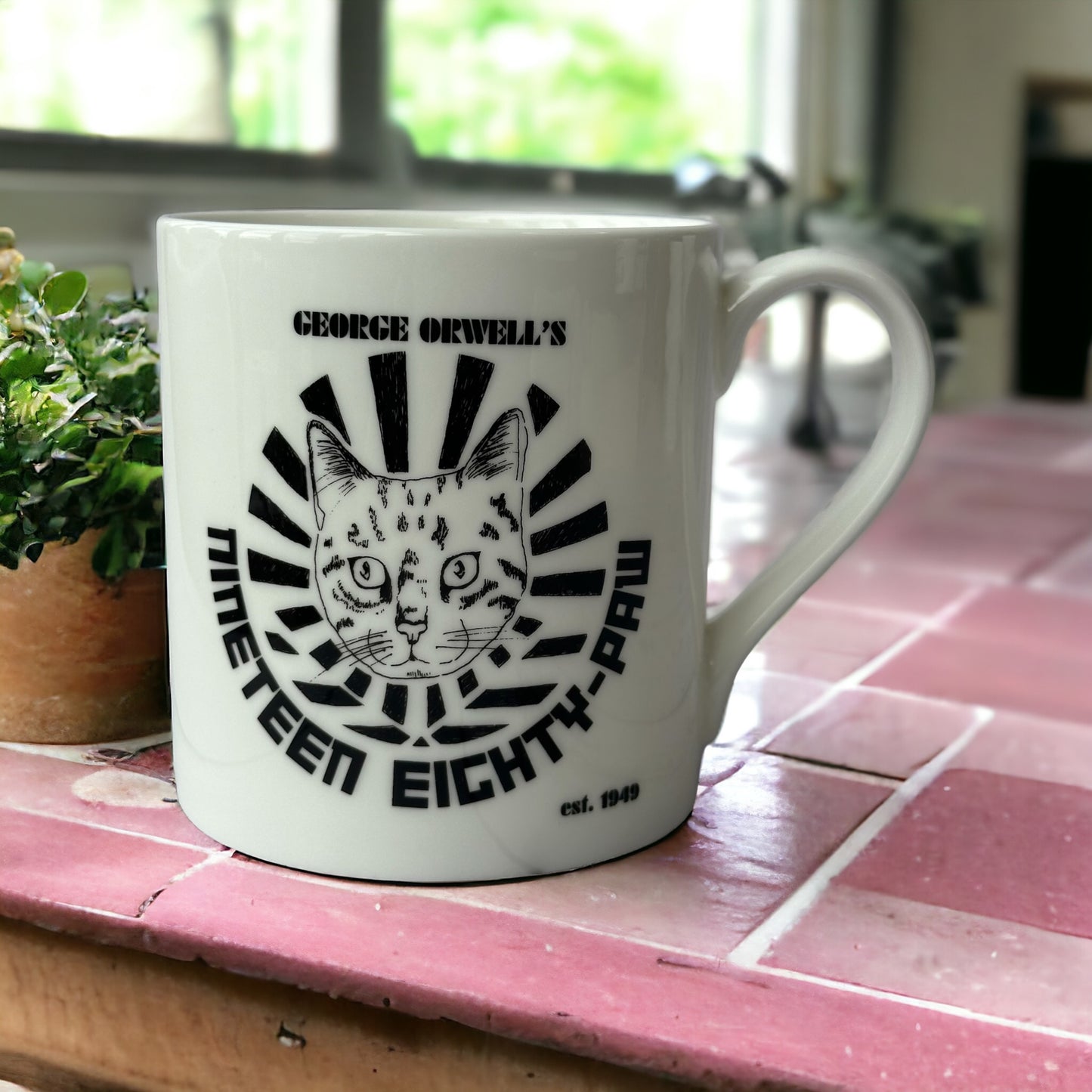 Nineteen Eighty-Paw Bone China Mug