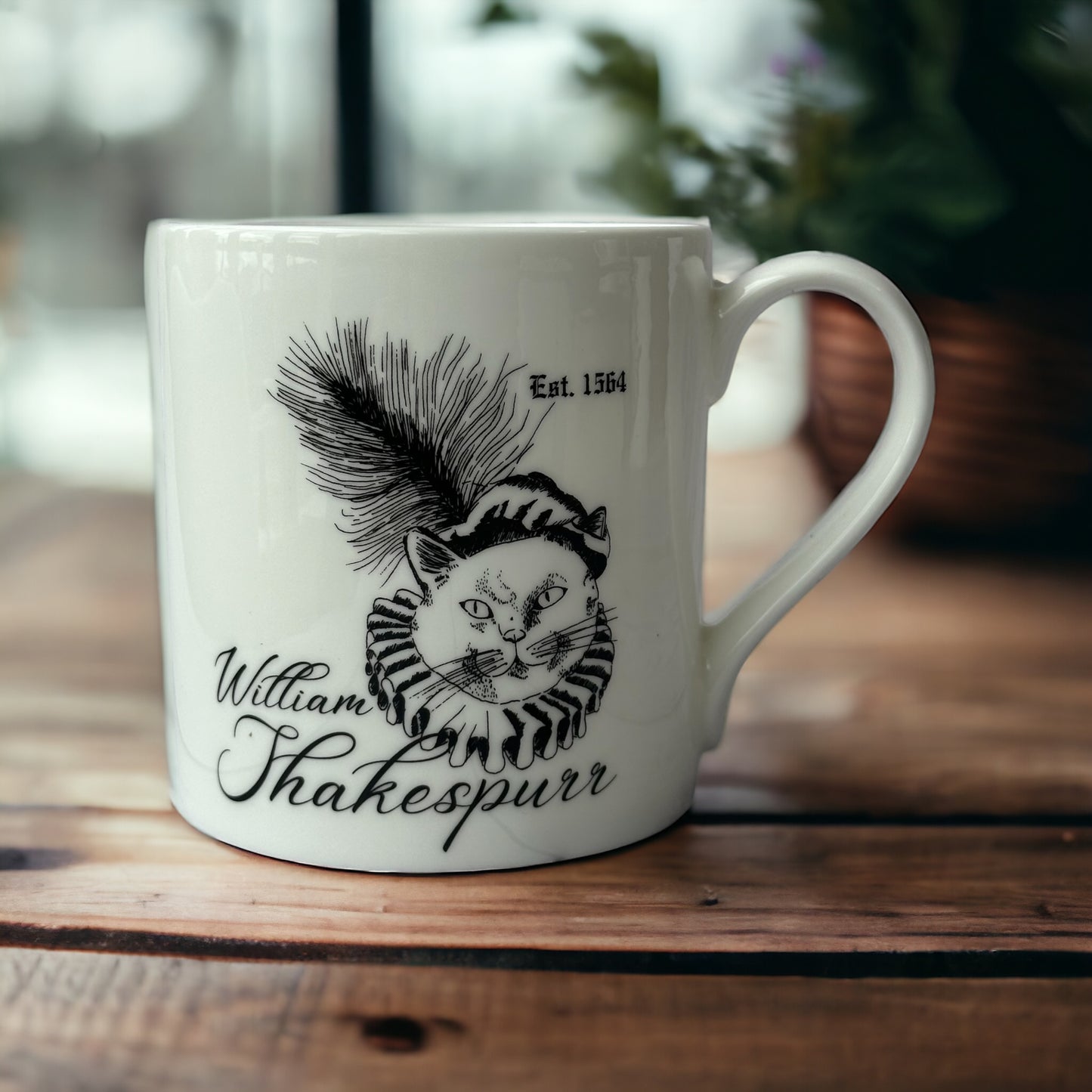 William Shakespurr Bone China Mug
