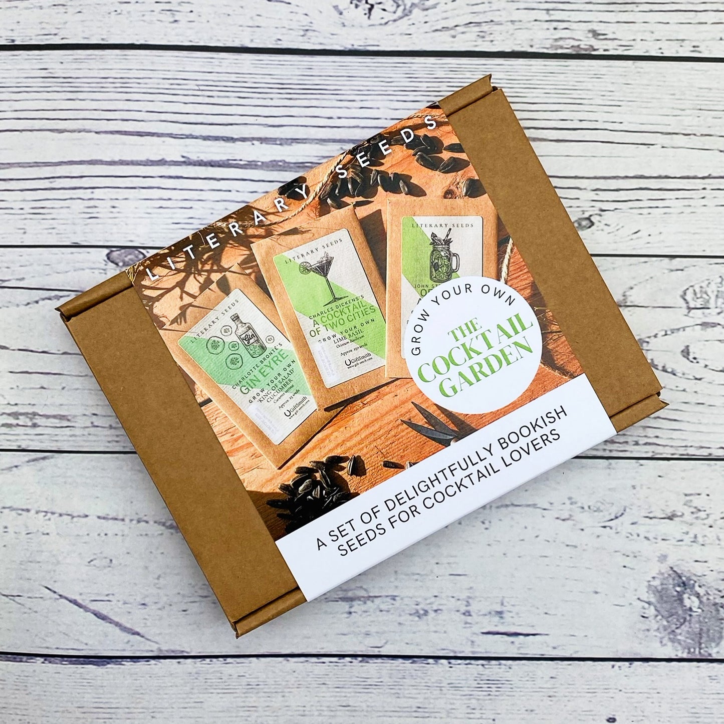 Literary Seeds: The Cocktail Garden - Set of Three Seed Packets