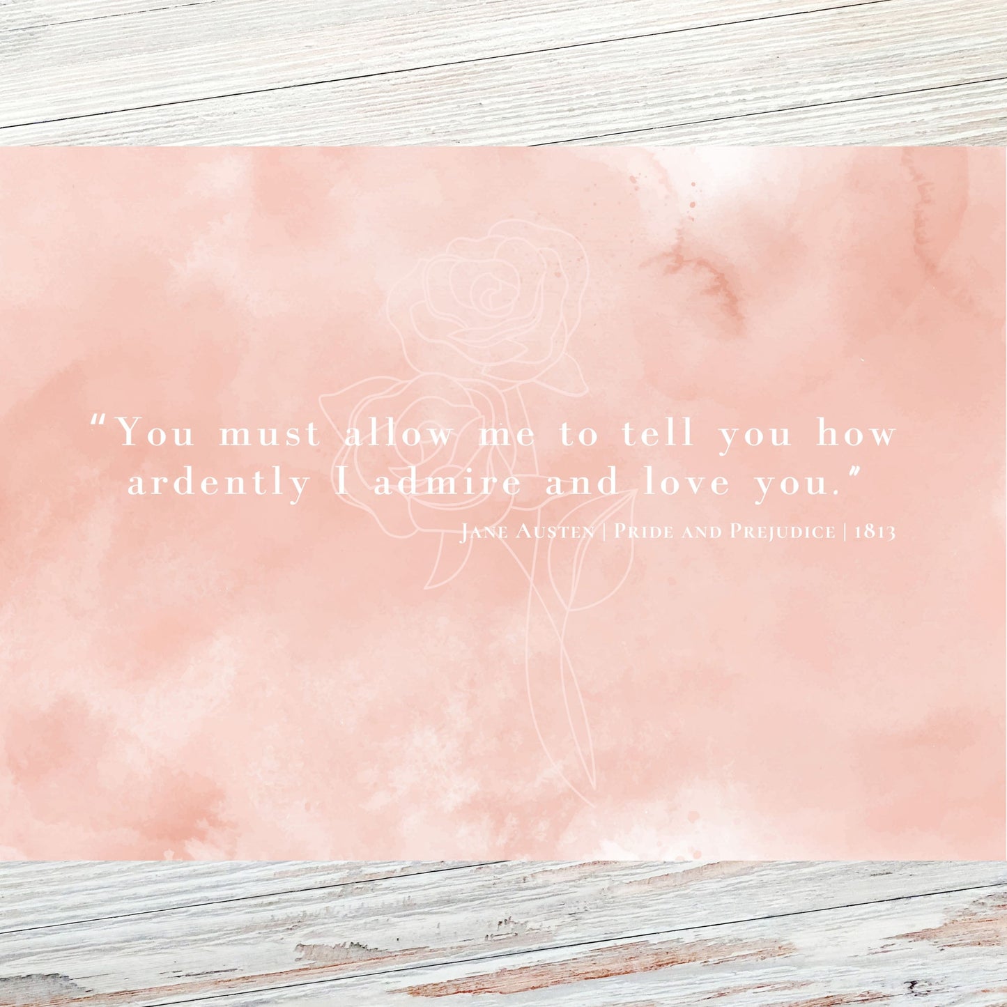 Jane Austen Literary Quote Postcard