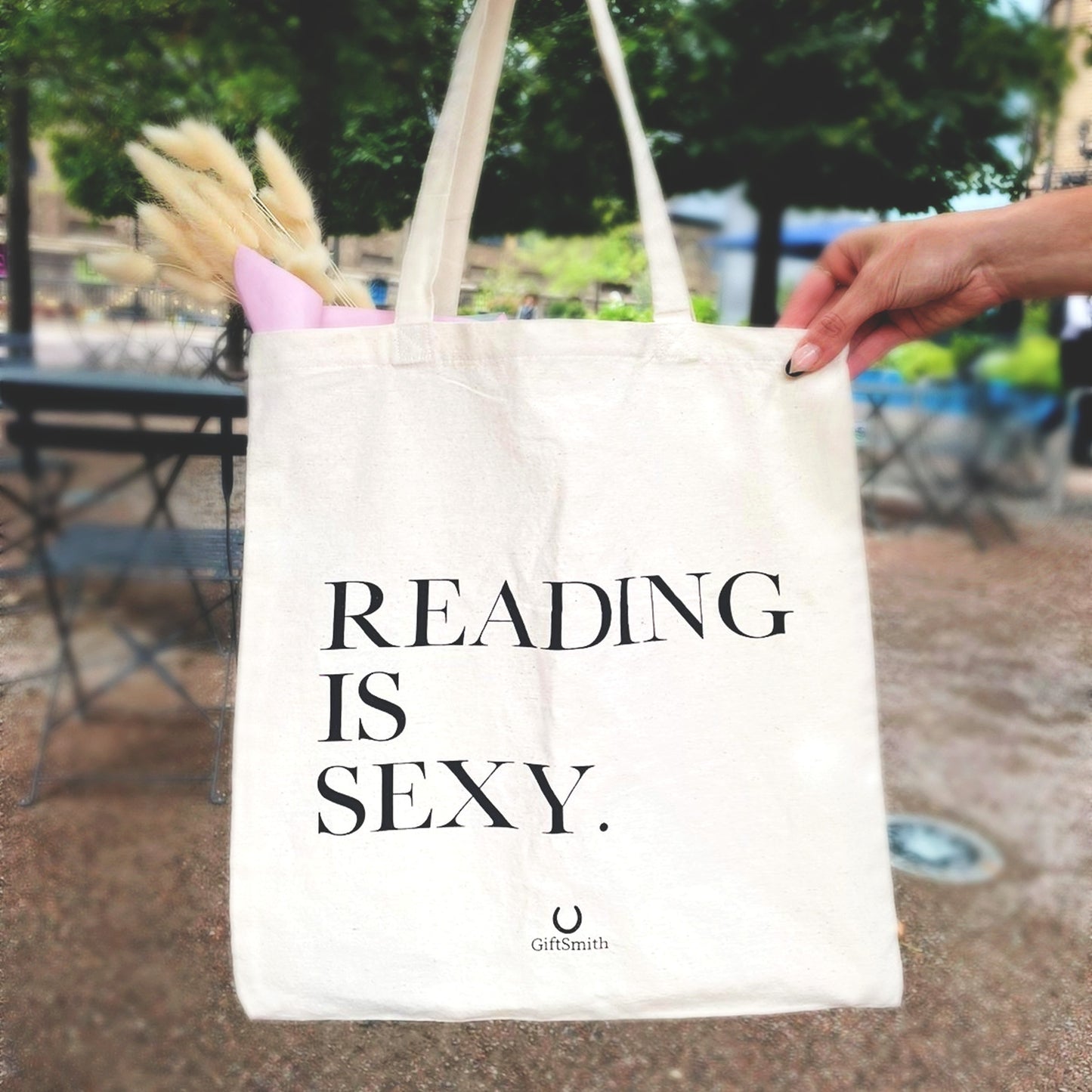 Reading is Sexy Sustainable Fabric Tote Shopper Bag