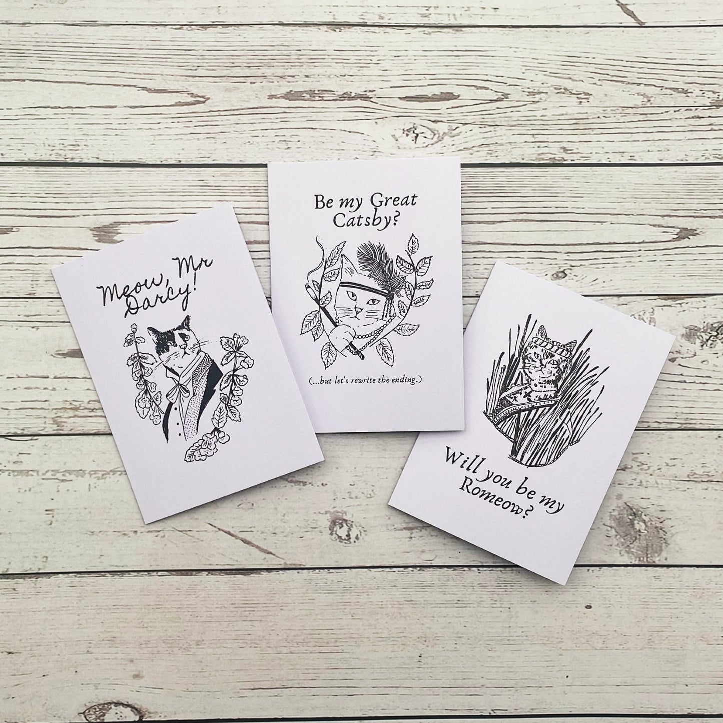 Meow, Mr Darcy! Pride and Prejudice Valentine's Day Card