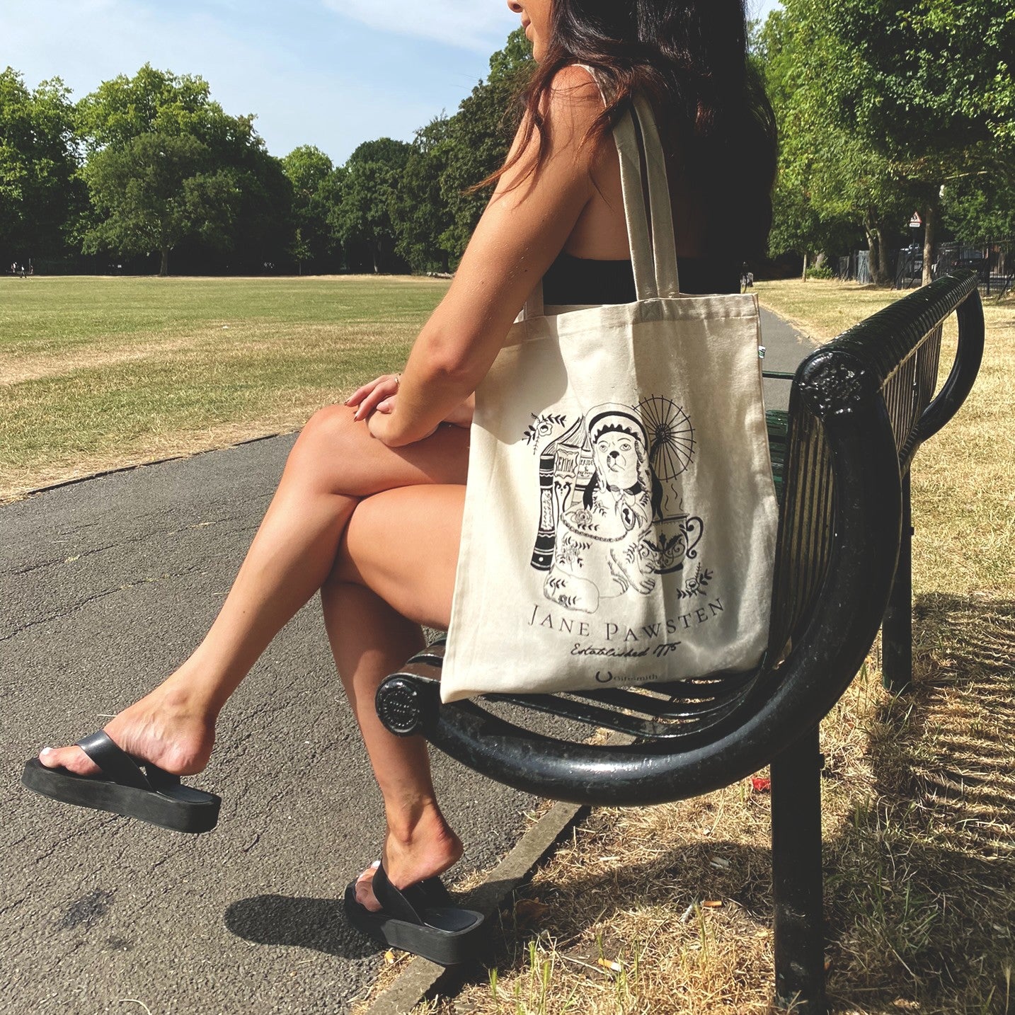 Jane Pawsten Sustainable Fabric Tote Shopper Bag