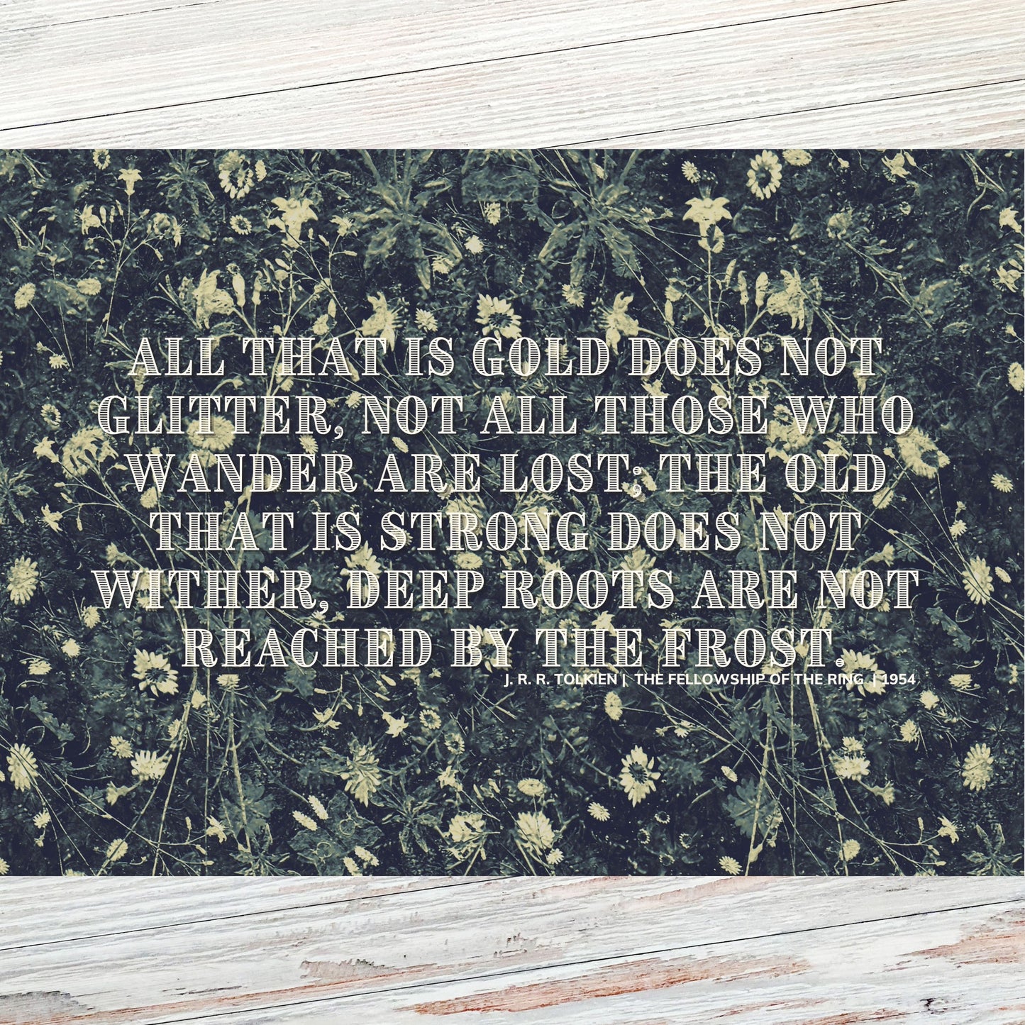 J.R.R. Tolkien Literary Quote Postcard