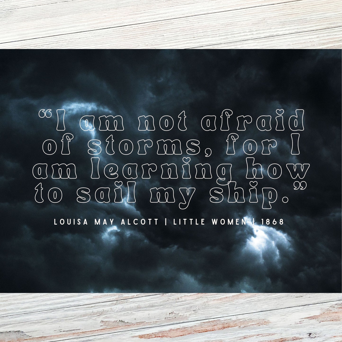 Louisa May Alcott Little Women Literary Quote Postcard