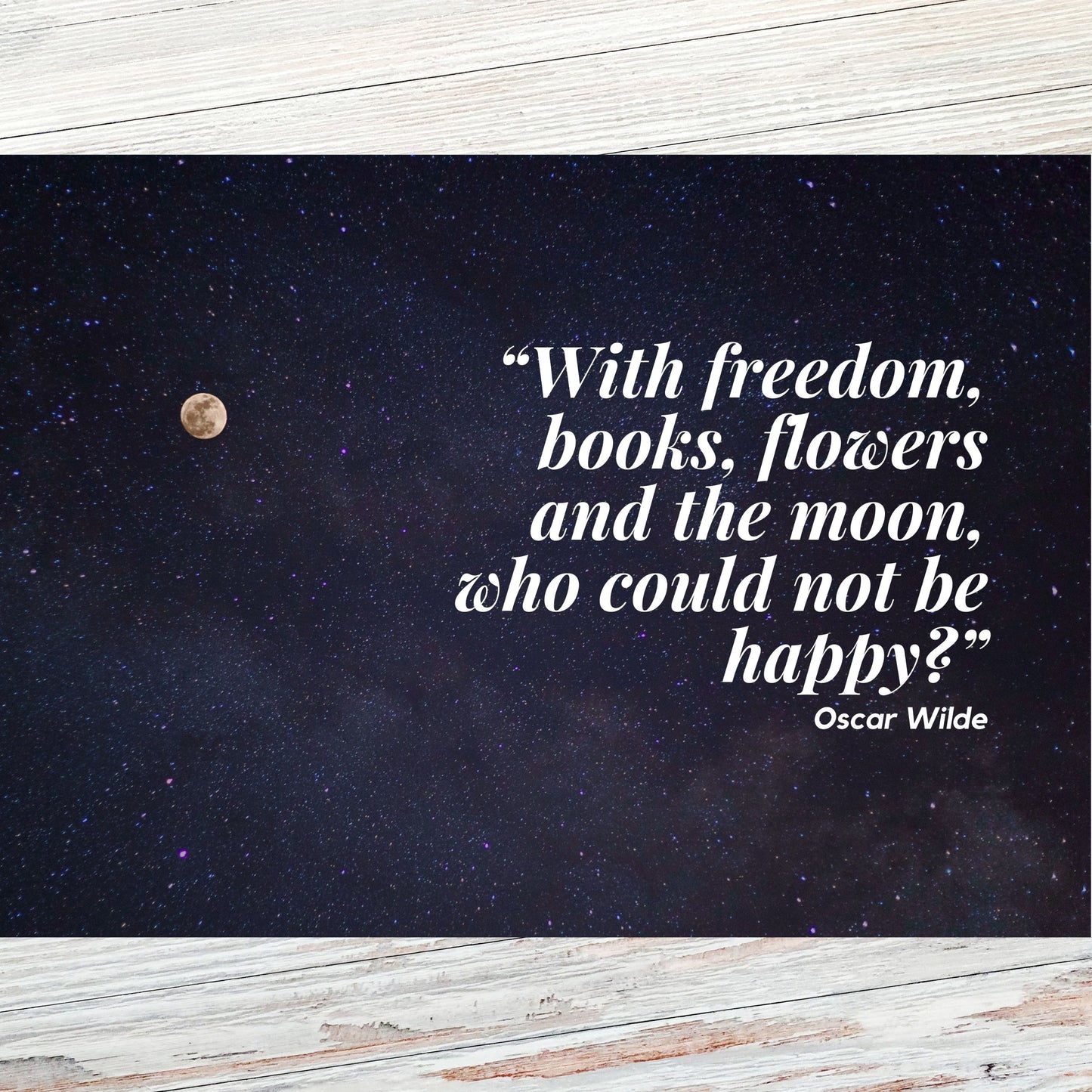 Oscar Wilde Literary Quote Postcard