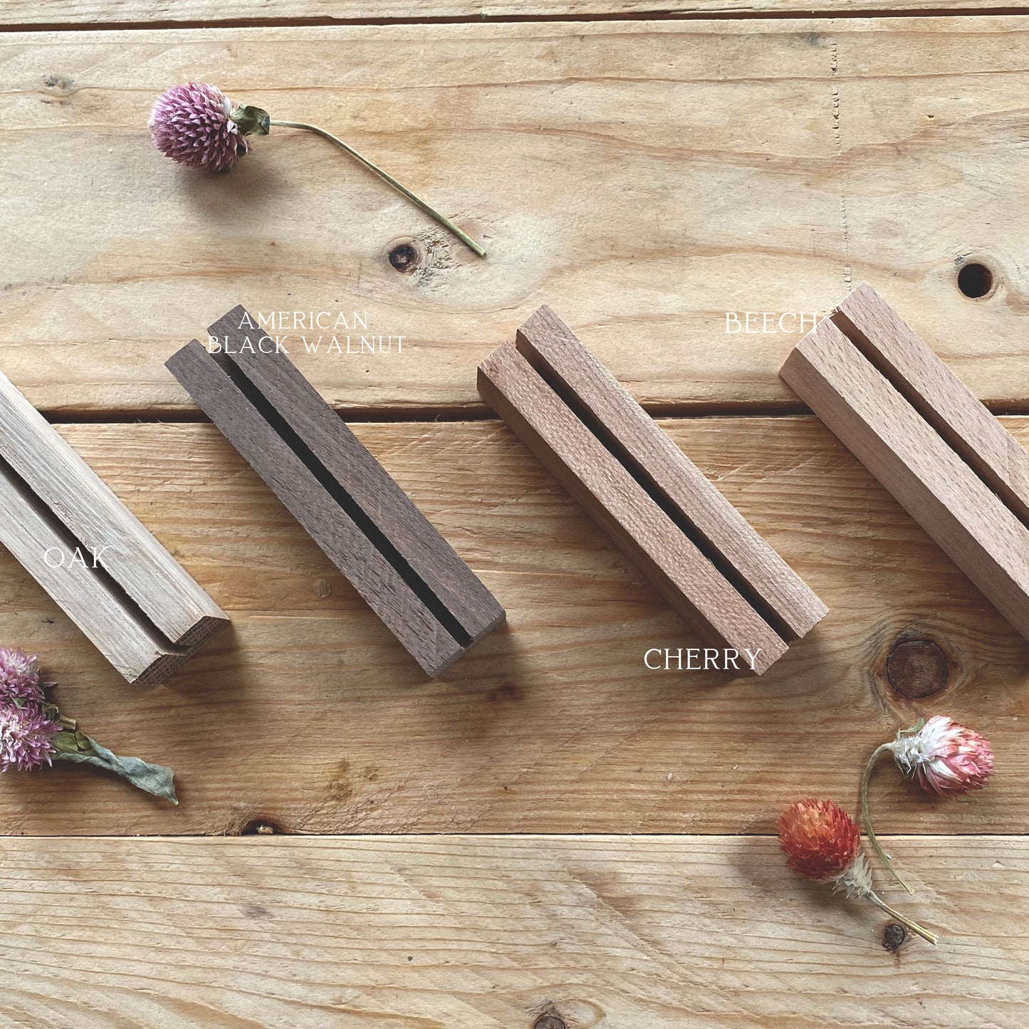 Sustainable Reclaimed Wood Handmade Postcard Holder