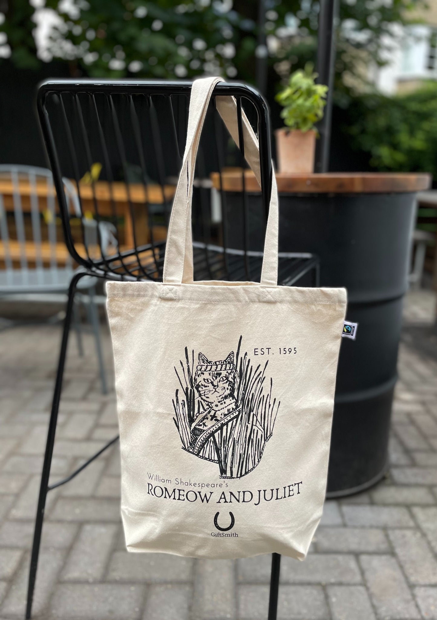 Romeow and Juliet Fairtrade & Organic Shopper Tote Bag
