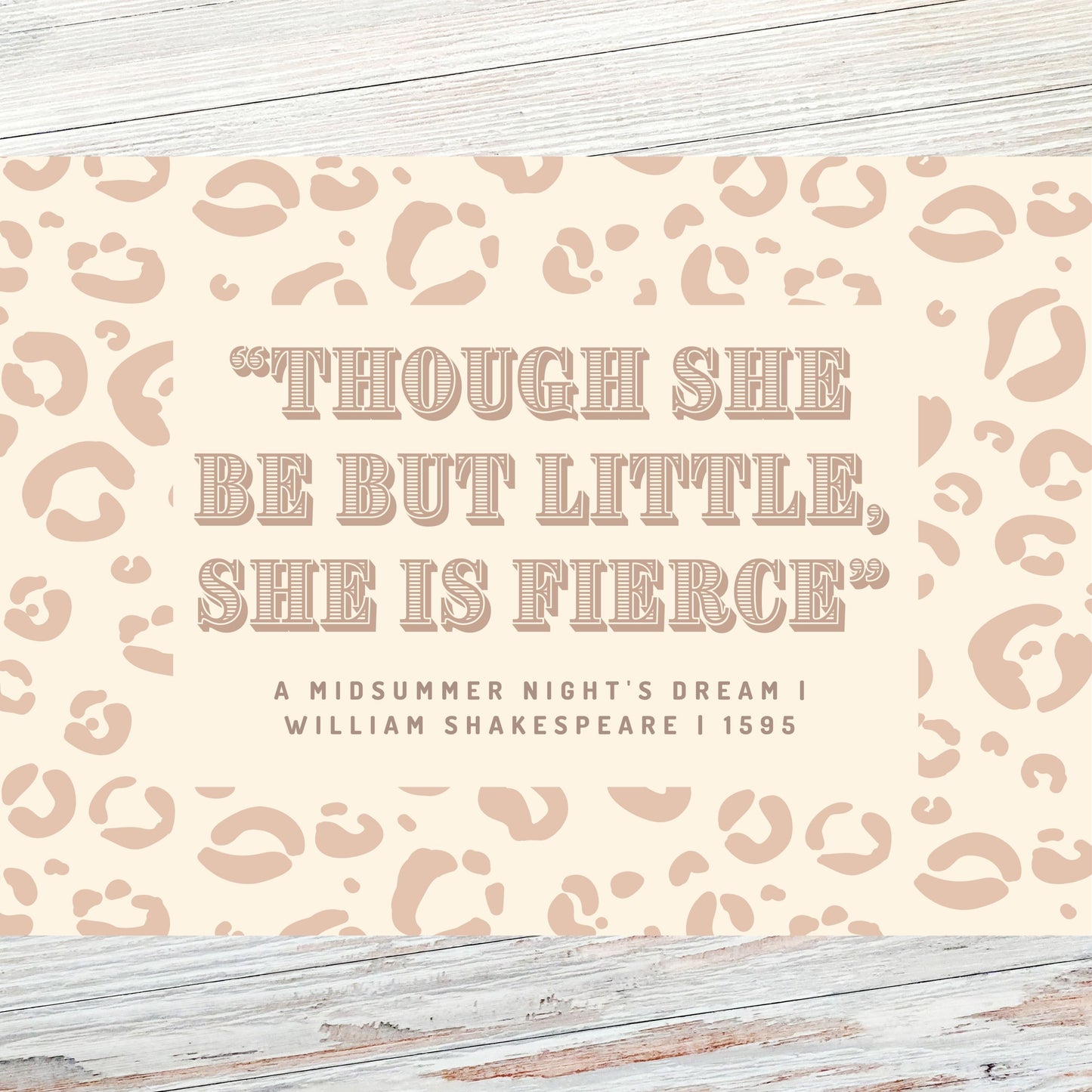 Shakespeare Literary Quote Postcard