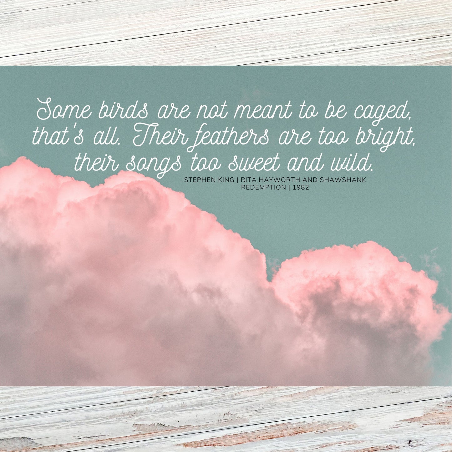 Stephen King Literary Quote Postcard