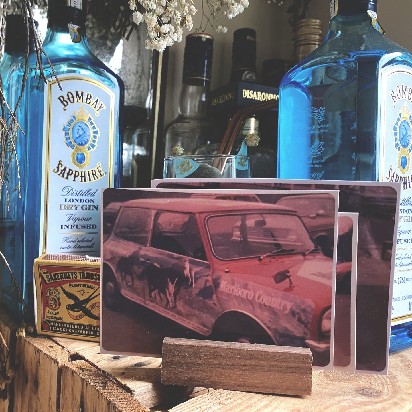Sustainable Reclaimed Wood Handmade Postcard Holder