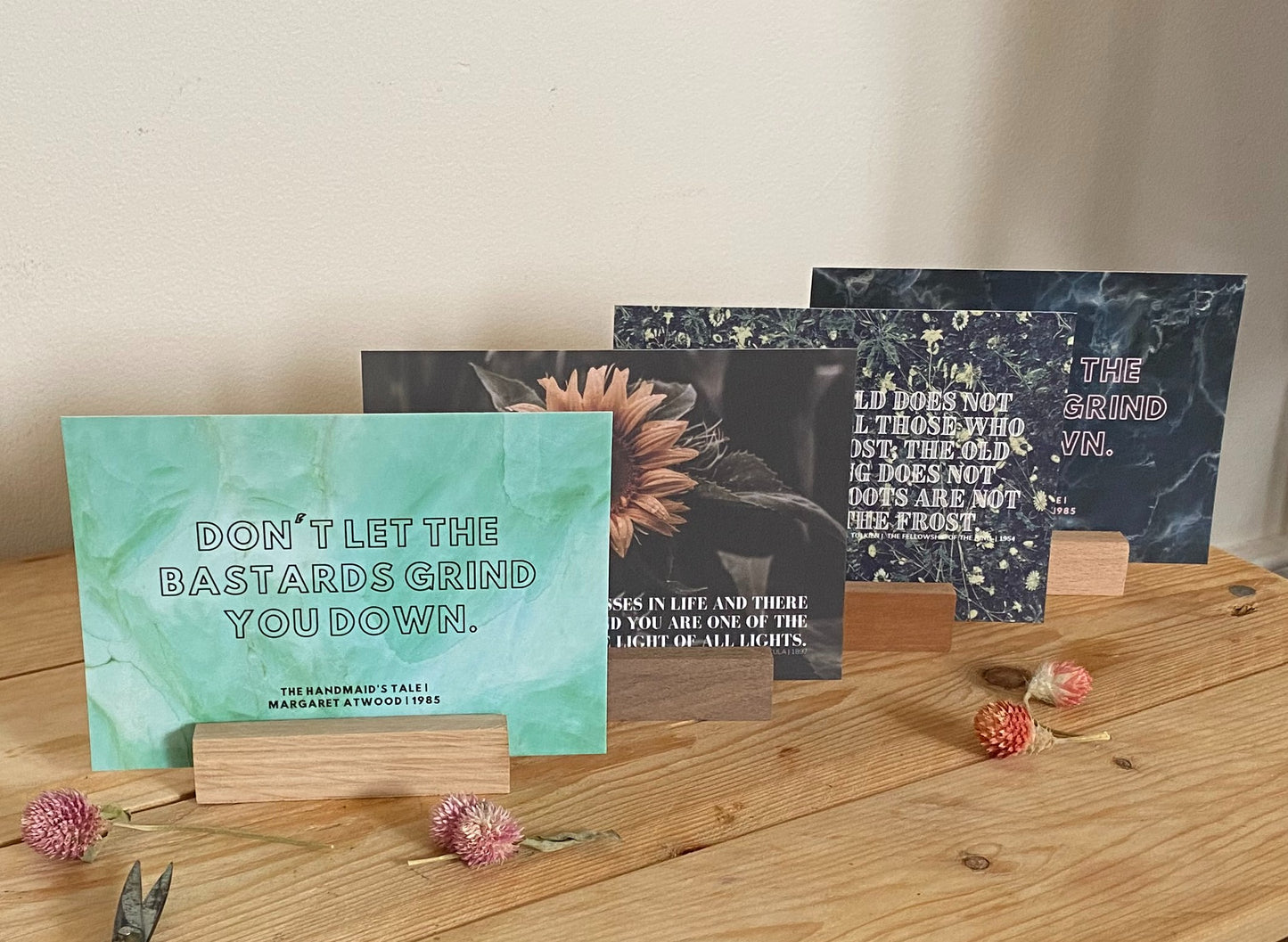 Sustainable Reclaimed Wood Handmade Postcard Holder