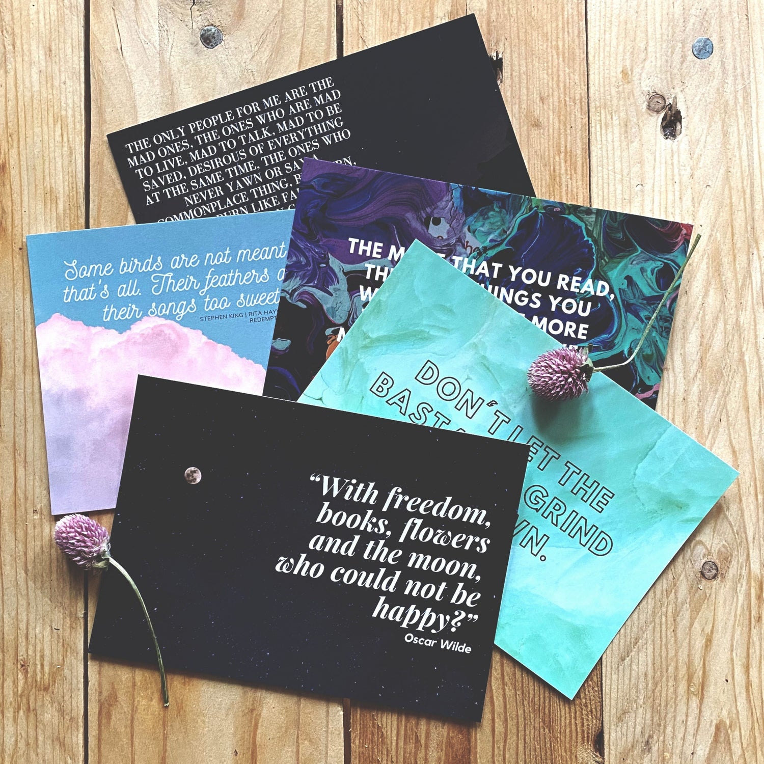 Literary Quote Prints & Postcards