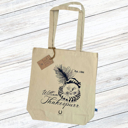 William Shakespurr Fairtrade Organic Shopper Tote Bag