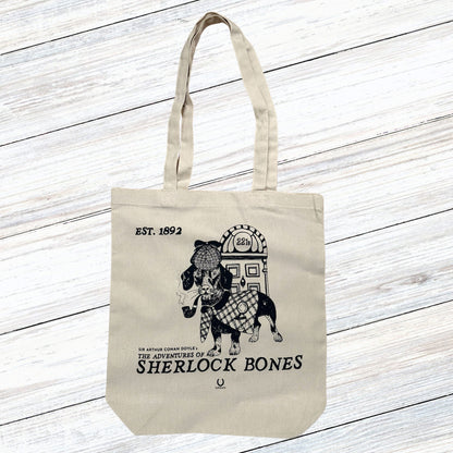 Sherlock Bones Fairtrade & Organic Cotton Shopper Tote Bag