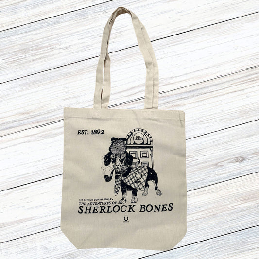 Sherlock Bones Fairtrade & Organic Cotton Shopper Tote Bag