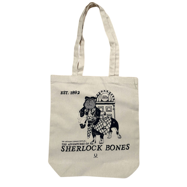 SHERLOCK BONES Organic Cotton Shopper Tote Bag