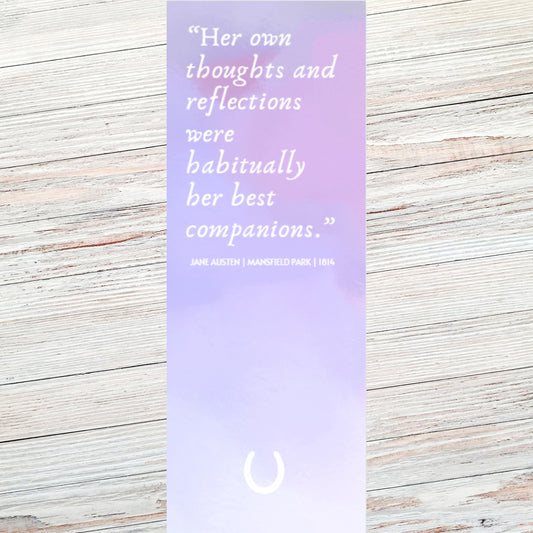 Jane Austen Reflections Classic Literary Quote Bookmark