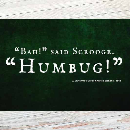 A Christmas Carol Literary Quote Postcard