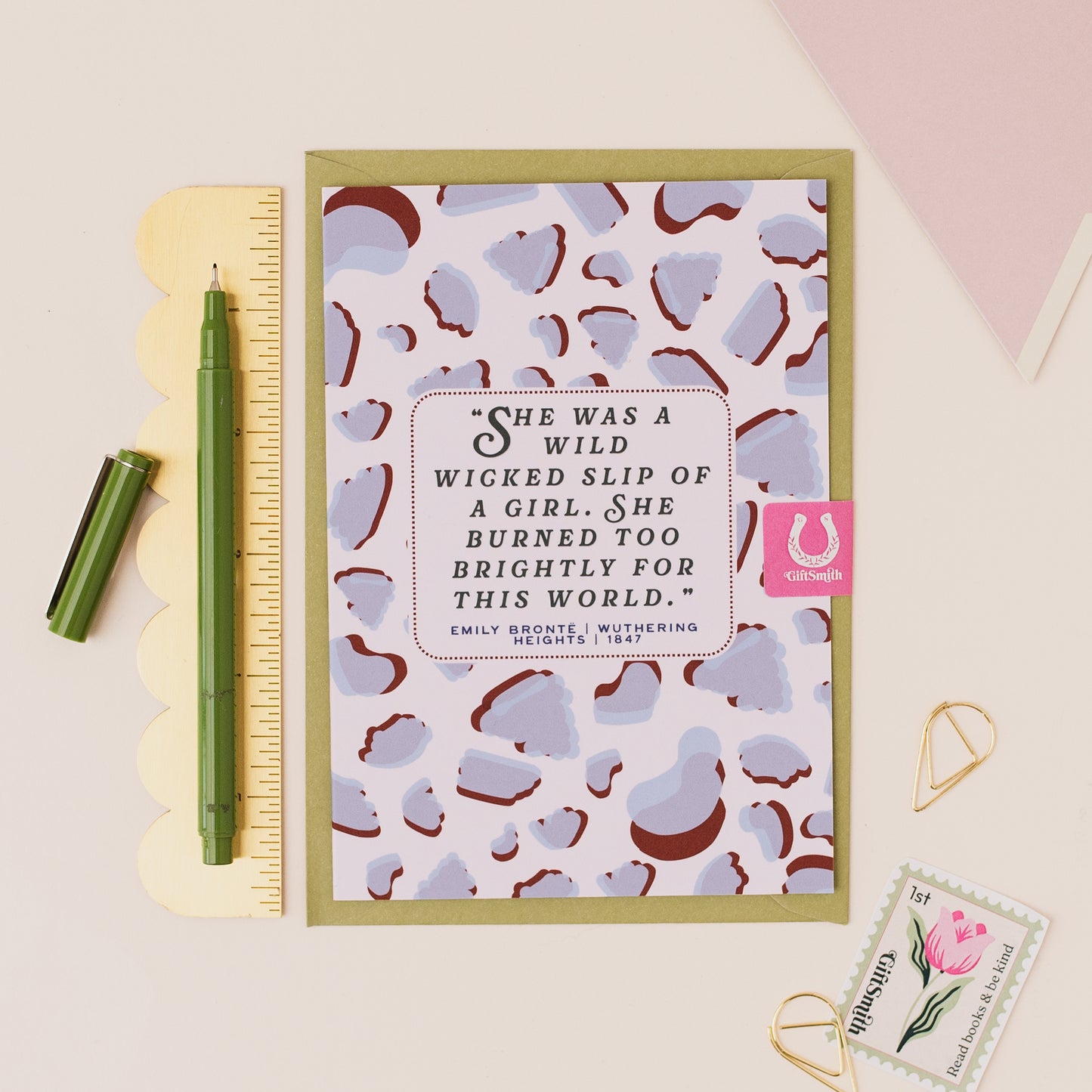 WILD WICKED SLIP OF A GIRL Wuthering Heights Greetings Card