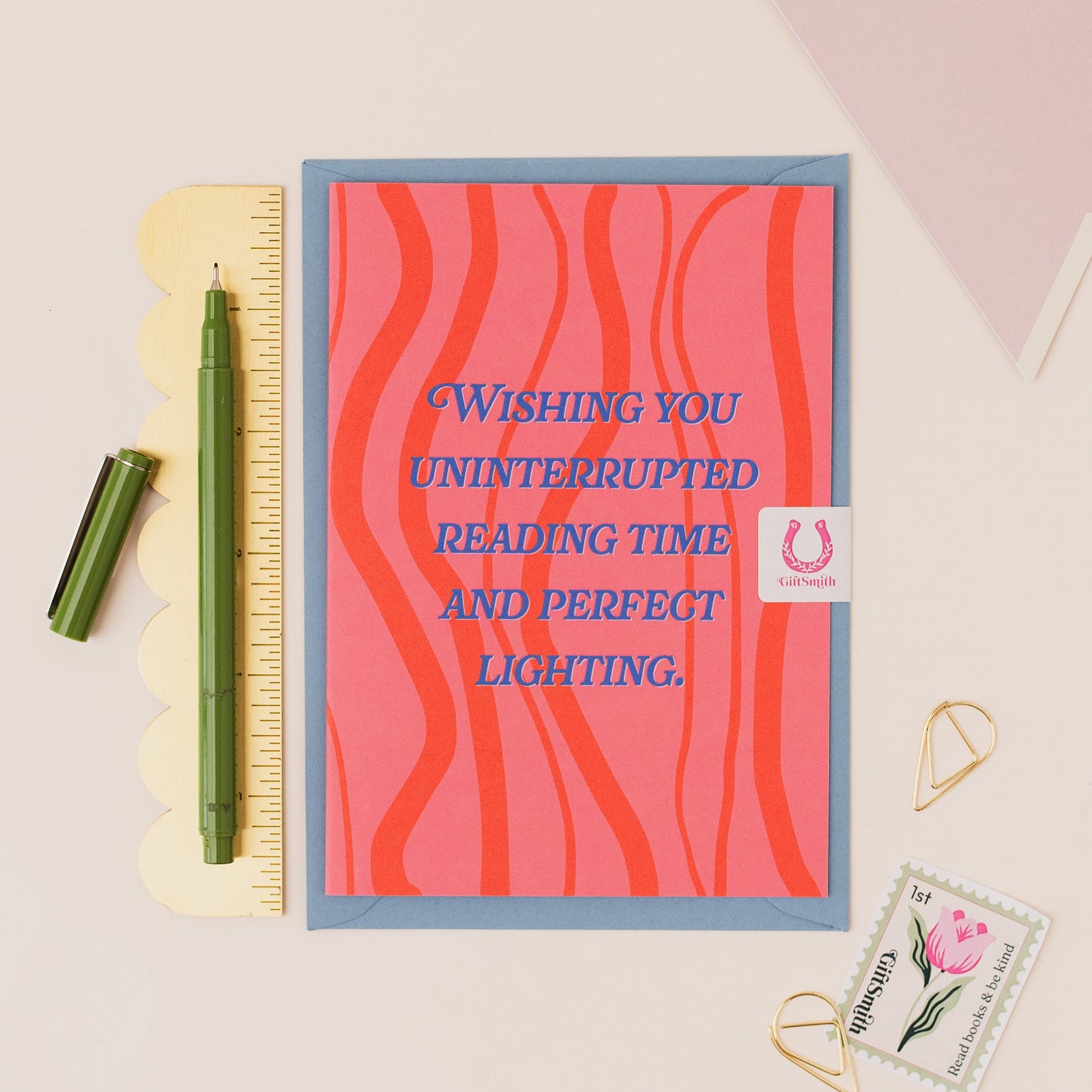 UNINTERRUPTED READING Book Lover Greetings Card