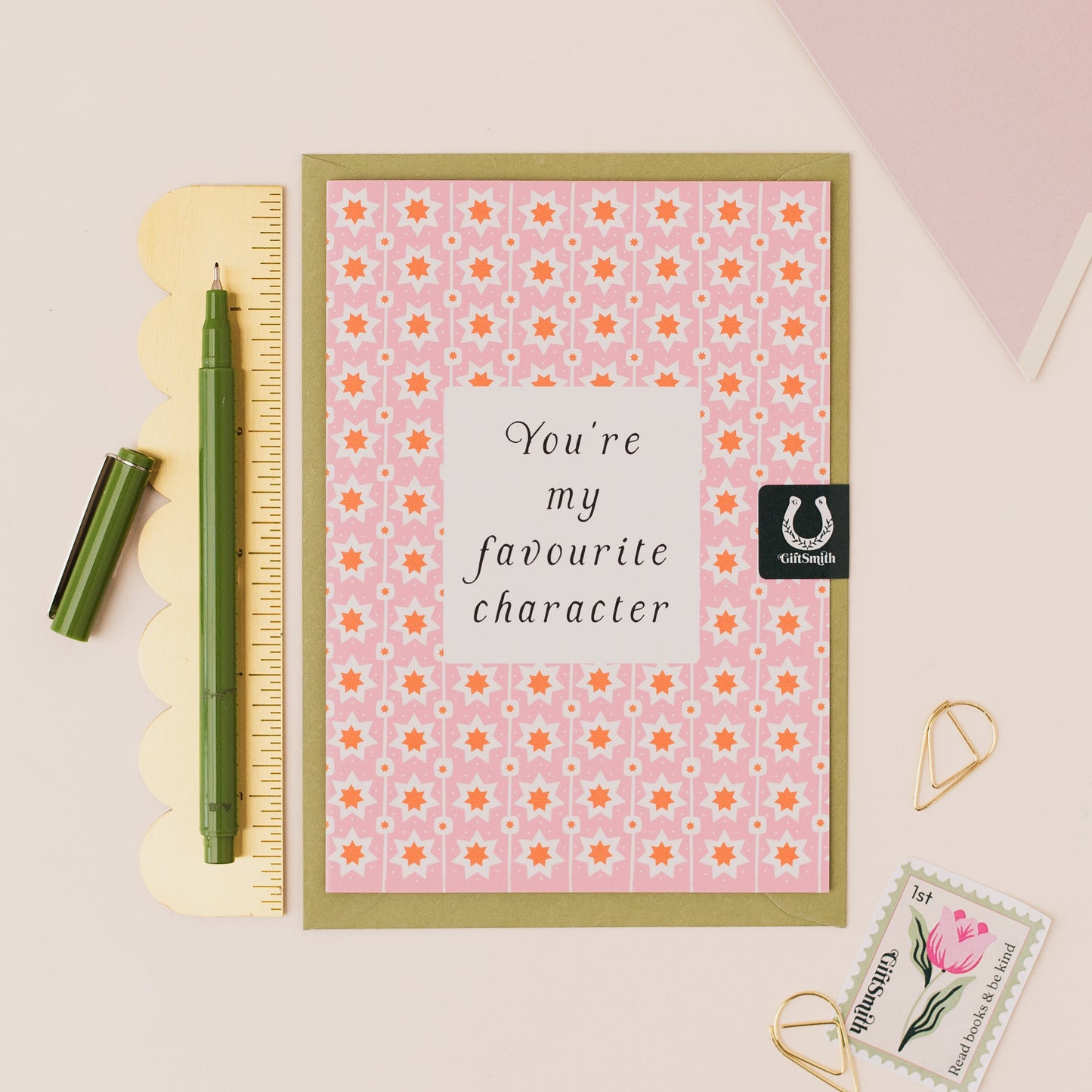 You're my favourite character Book Lover Greetings Card