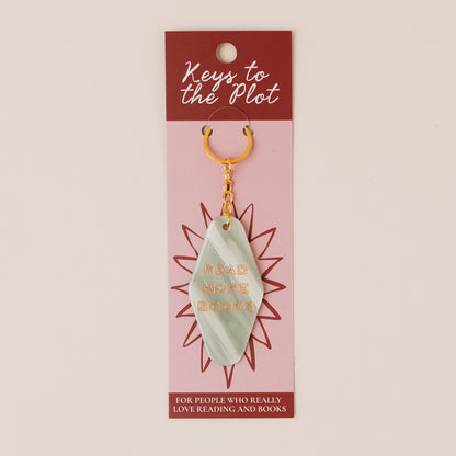 READ MORE BOOKS Book Lover Motel Keyring