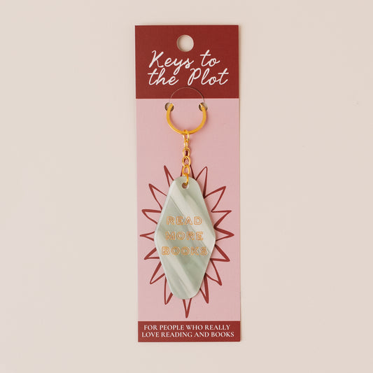READ MORE BOOKS Book Lover Motel Keyring