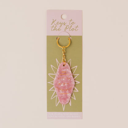 KEYS TO PEMBERLEY Book Lover Motel Keyring