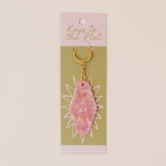 KEYS TO PEMBERLEY Book Lover Motel Keyring