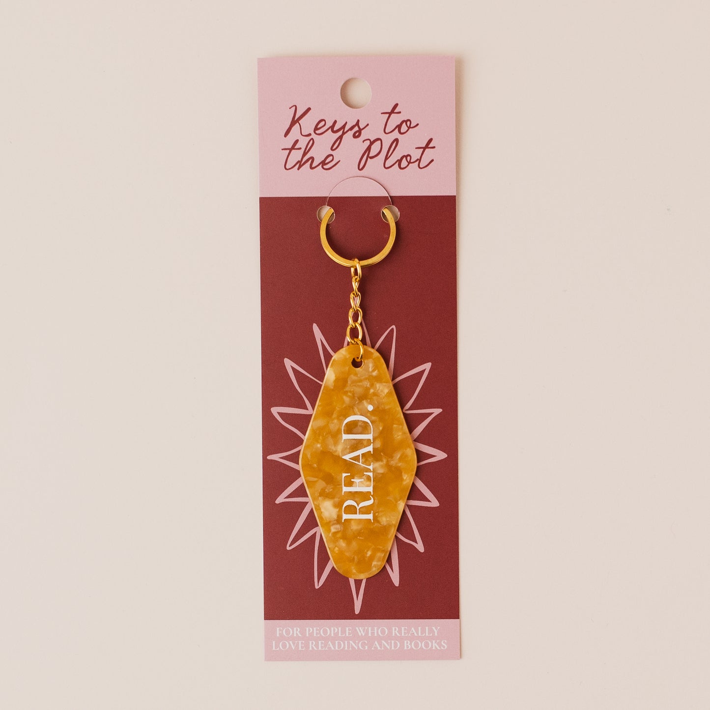 READ Book Lover Motel Keyring