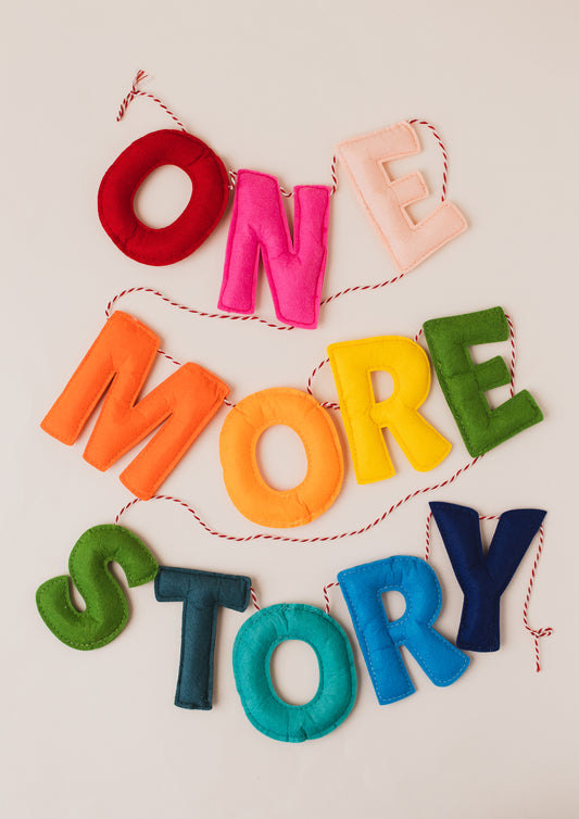 ONE MORE STORY Decorative Rainbow Felt Garland