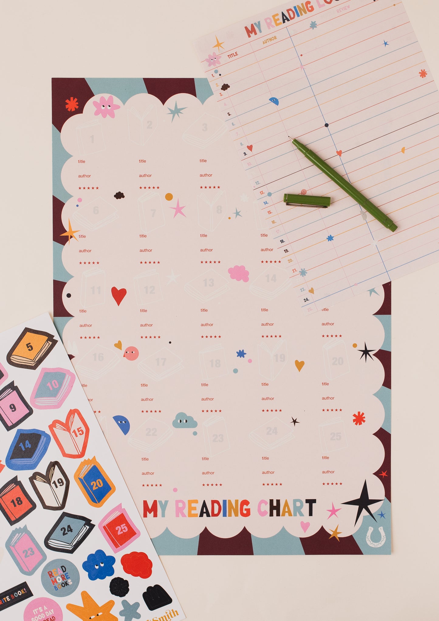 LITTLE READER 25 Book Reading Challenge Wall Chart