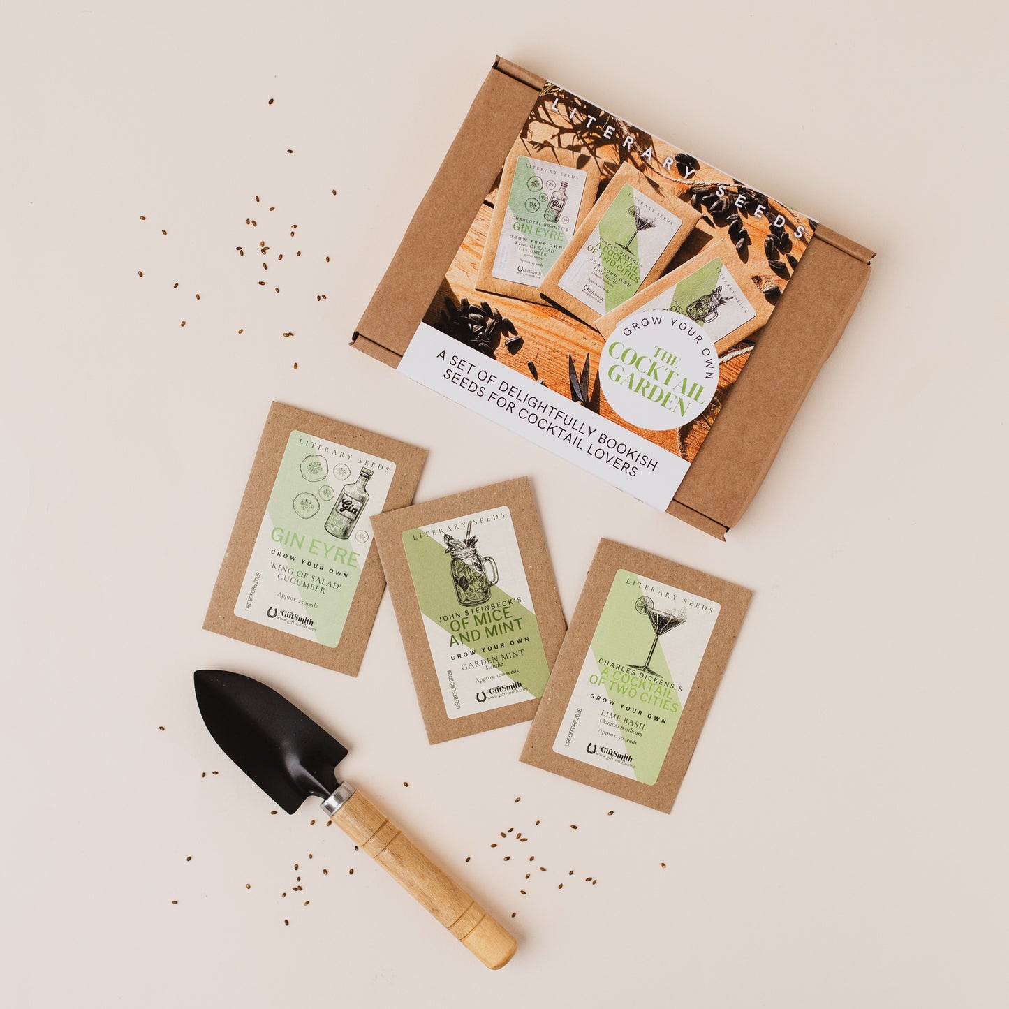 Literary Seeds: The Cocktail Garden - Set of Three Seed Packets