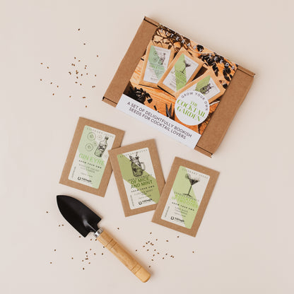 Literary Seeds: The Cocktail Garden - Set of Three Seed Packets