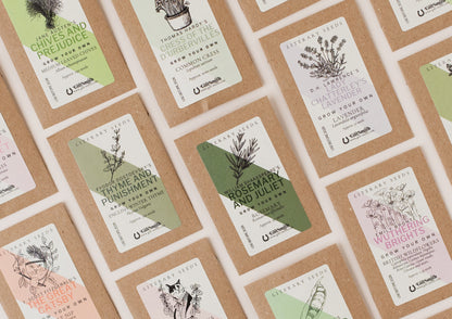 Literary Seeds: The Cat Lover's Garden - Set of Three Seed Packets