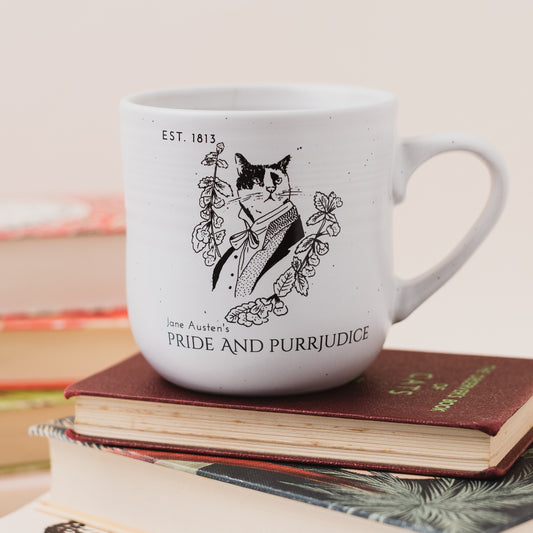 Mr Darcy Pride and Purrjudice Stoneware Mug