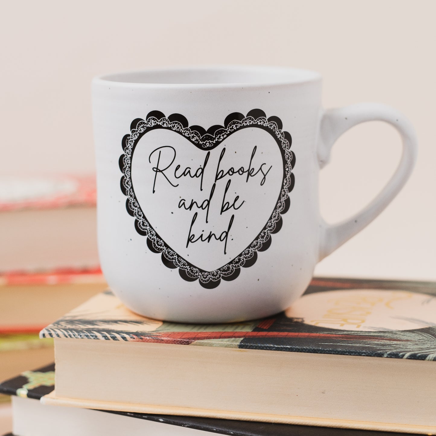Read Books and Be Kind Stoneware Mug