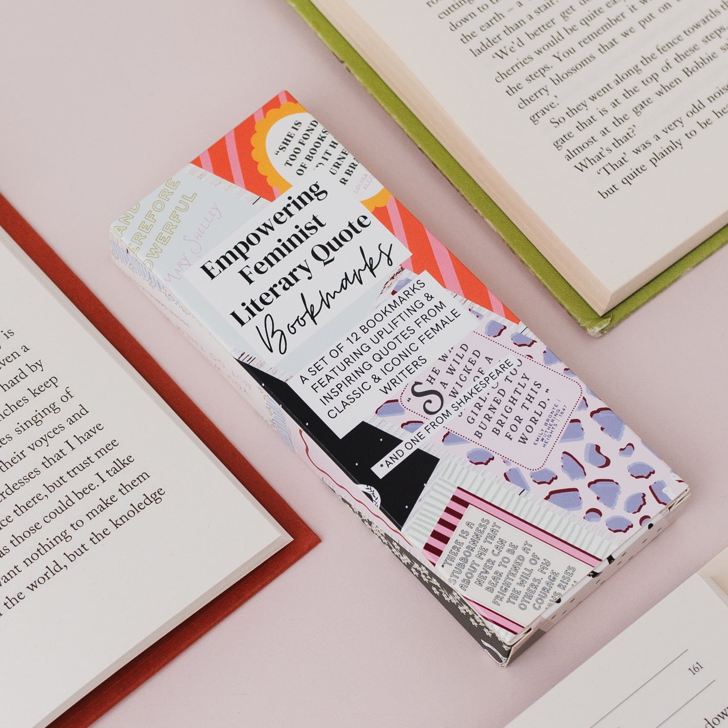 Empowering Feminist Literary Quote Bookmarks - Set of 12
