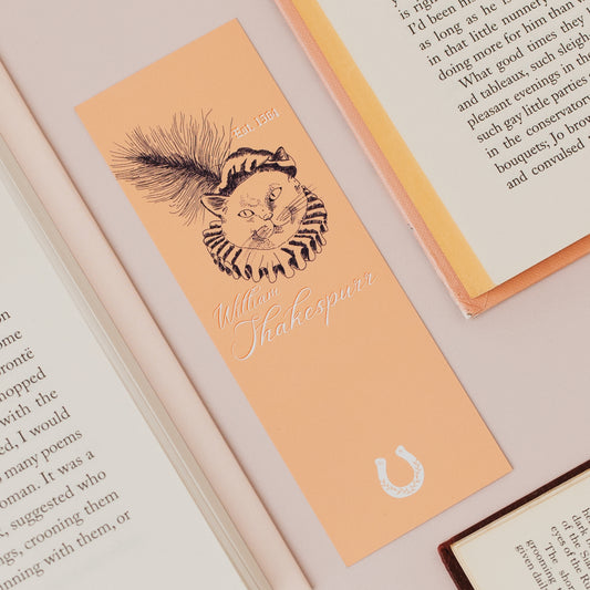 William Shakespurr Literary Pun Cat Bookmark