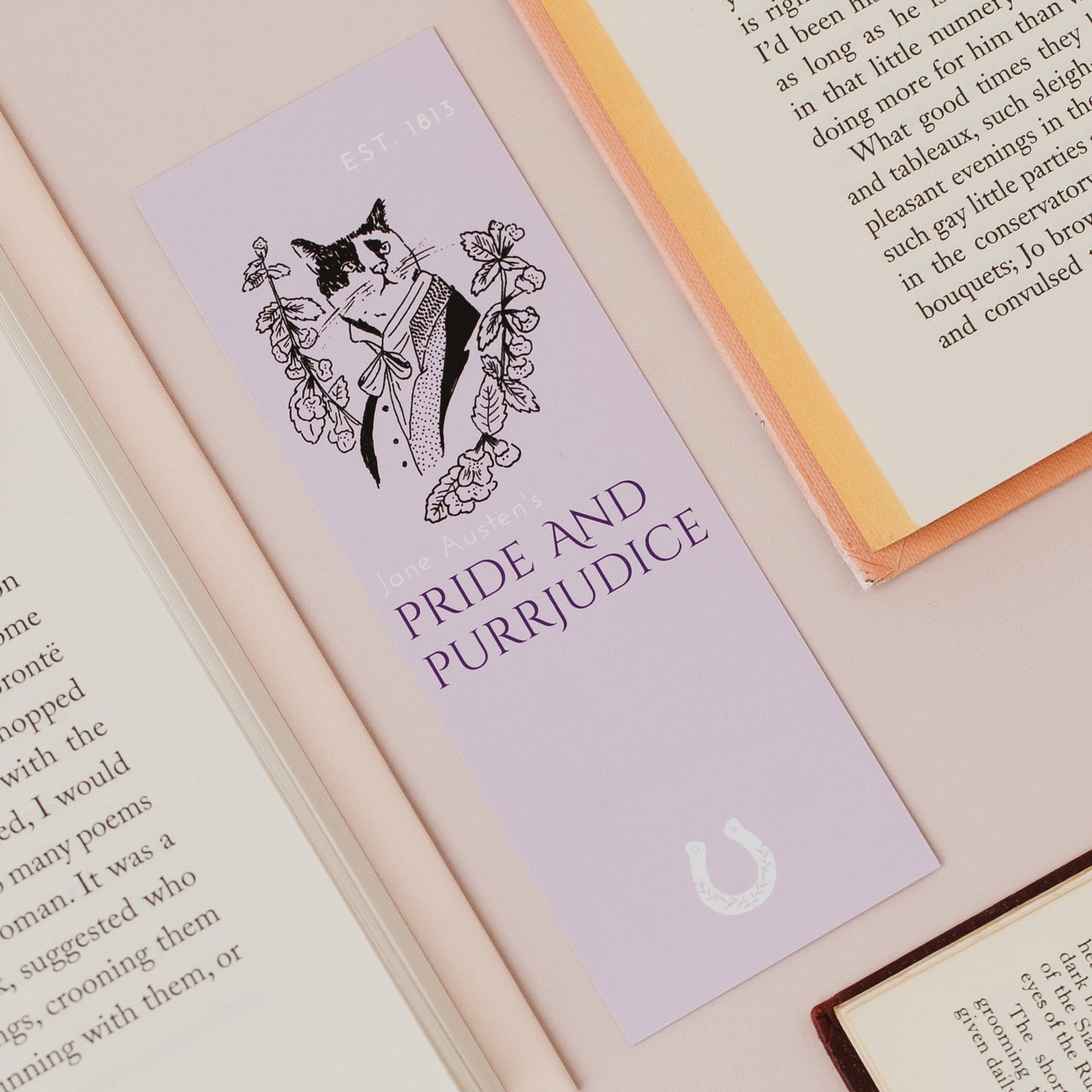 Mr Darcy Literary Pun Cat Bookmark