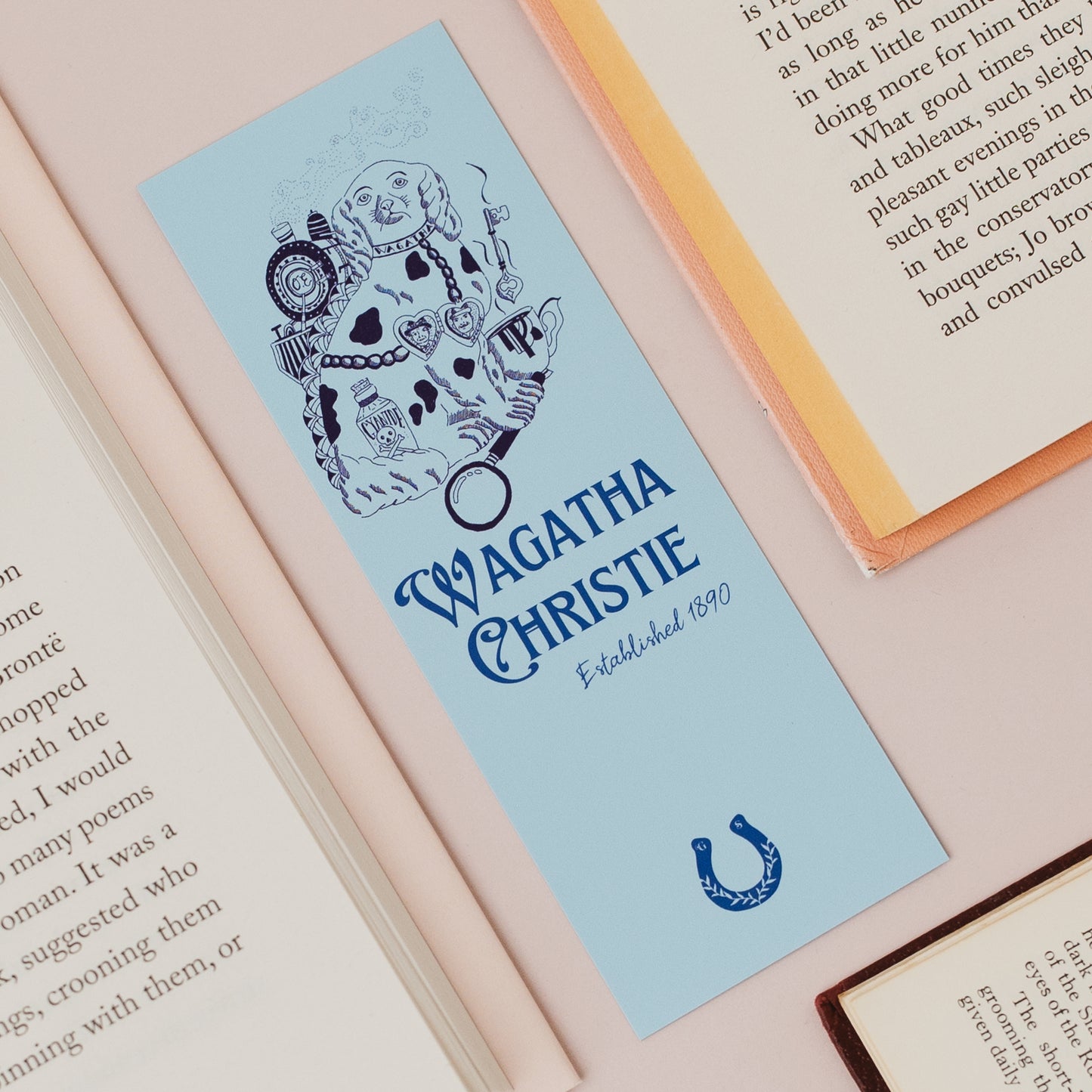 Wagatha Christie Literary Pun Dog Bookmark