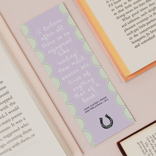 Jane Austen Classic Reading Literary Quote Bookmark