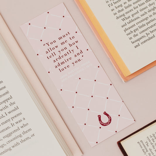 Pride and Prejudice Love Literary Quote Bookmark